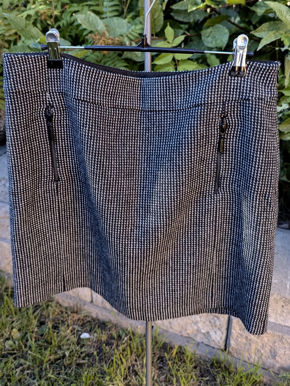 Mexx Wool Blend Tweed Mini Skirt Dark Academia Heritage Chic - Picture 3 of 10